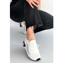 Tp Belan Beyaz Triko Bağcıklı Spor Ayakkabı - Lisinya