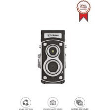 Torima Mini Retro Dijital Fotoğraf Makinesi Video Kamera 1080P CMR44 Kahverengi