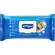 Canped Vücut Temizleme Havlusu 22 x 25 cm 48'li 4 Adet