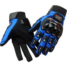 Probiker Korumalı Motosiklet Eldiveni Uzun Model Mavi