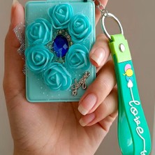 Bontexs Kadın Kişisel Bakım Makyaj Tazeleme, Çanta Süsü, Hediyelik  Anahtarlıklı  Ayna Silikon Bilek Askısı  Anahtarlık