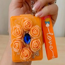 Bontexs Kadın Kişisel Bakım Makyaj Tazeleme, Çanta Süsü, Hediyelik  Anahtarlıklı  Ayna Silikon Bilek Askısı  Anahtarlık