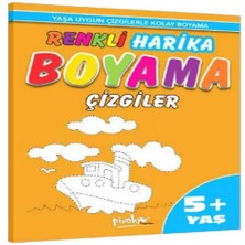 Renkli Harika Boyama Çizgiler (5+Yaş)