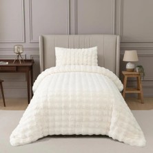Nevore Home Ultra Soft Peluş Tek Kişilik Yatak Örtüsü Seti 160X220 cm – Yumuşak Dokulu