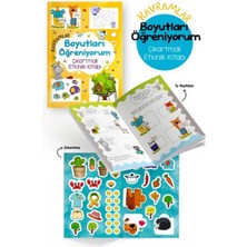 Kavramlar – Boyutları Öğreniyorum – Çıkartmalı Etkinlik Kitabı - 3 Yaş +