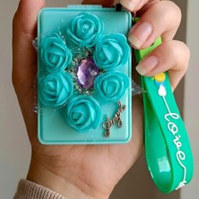 Bontexs Kadın Kişisel Bakım Makyaj Tazeleme, Çanta Süsü, Hediyelik  Anahtarlıklı  Ayna Silikon Bilek Askısı  Anahtarlık