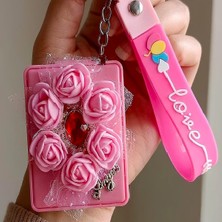 Bontexs Kadın Kişisel Bakım Makyaj Tazeleme, Çanta Süsü, Hediyelik  Anahtarlıklı  Ayna Silikon Bilek Askısı  Anahtarlık