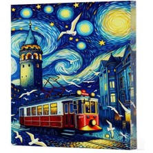 Van Gogh 1 - Galata Çizgili Yan Boyamalı Defter