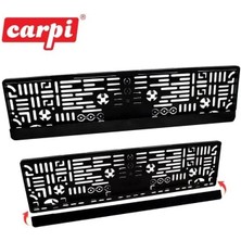 Carub 2 Adet Plaka Altı Kapaklı Takmatik Siyah Plakalık