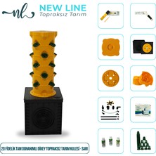 Newline 20 Fidelik Tam Donanımlı Dikey Topraksız Tarım Kulesi - Sarı