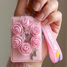 Bontexs Kadın Kişisel Bakım Makyaj Tazeleme, Çanta Süsü, Hediyelik  Anahtarlıklı  Ayna Silikon Bilek Askısı  Anahtarlık