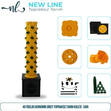 Newline 40 Fidelik Ekonomik Dikey Topraksız Tarım Kulesi - Sarı