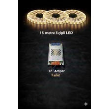 ZMR Lumıxa 3 Çipli 15 Metre Günışığı LED + Trafo LED