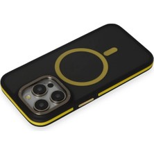 Epilons Iphone 14 Kılıf Rocky Magsafe Kapak - Siyah-Sarı