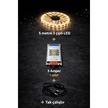 ZMR Lumıxa 3 Çipli 5 Metre Günışığı LED + 5 Amper Trafo Set
