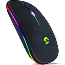 Hype Store SM-BT11 USB Siyah 2in1 Bluetooth ve 2.4ghz Şarj Edilebilir Kablosuz Mouse