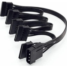 Hype Store Primex PX-4355 Molex To Sata Kablo, Psu Sata Çoklayıcı, 5 Port Sata Power Çoklayıcı, 60CM Uzunluk