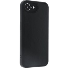 LTG Nova Iphone 16E Kılıf Aras Deri Kapak - Siyah