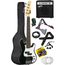 Hype Store CBG-380BK 38 Inç 7/8 Ebat 10-14 Yaş Arası Genç ve Çocuk Için Amfili Bas Gitar Seti