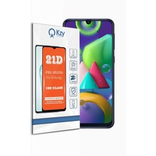 Braventa Collection Kzy Iletişim M21 ile Uyumlu Tam Kaplayan 21D Temperli Ekran Koruyucu Cam