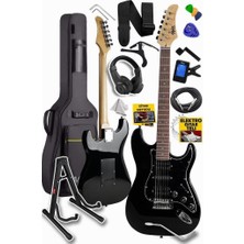 Hype Store RPH-40BK-ST Full Elektro Gitar Seti Hsh Manyetik Maple Klavye Üst Kalite