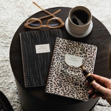 Hype Store Paperora A5 Spiralli Karton Kapak Çizgili Okul Defteri 80 Yaprak 2'li Set - Ders Programlı - Leopar