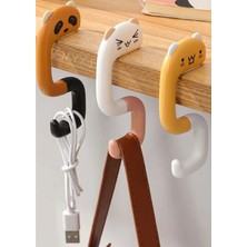 Mucit Home Çocuk Sıra Askısı Mobilya Askı Çanta Şapka Kablo Sevimli Figürlü Katlanabilir Kanca 1ADET