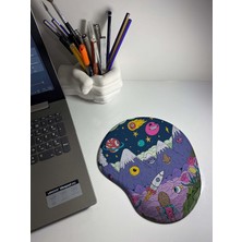 Hype Store Rakkun Shop Carton Illustrator Baskılı Bilek Destekli Mouse Pad