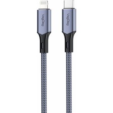 Hype Store Veggieg 27W 3A USB Type-C To Lightning iPhone iPad Hızlı Şarj ve Data Kablosu 1.2 Metre