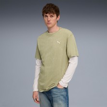 Puma Essentials Elevated Wash Erkek Yeşil Tişört