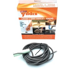 Feyza Design Pratik Lavabo ve Gider Boru Açıcı, 5 Metre Uzunlukta, Kolay Kullanım