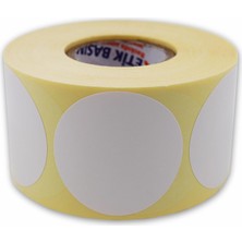 Hype Store Hazır Etiketler , Hazır Al Hızlı Al Kuşe Etiket 40MM Çap Ruloda 500 Adet 40MM Kuka Çapında Baskısız