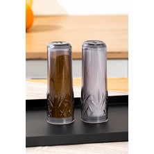 Feyza Design Akrilik Tuzluk ve Biberlik Seti, 11 Cm, Çiftli, Şık ve Dayanıklı