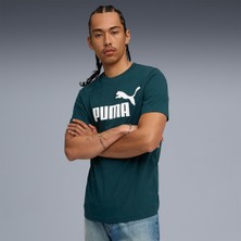 Puma Essentials No 1 Logo Erkek Yeşil Tişört