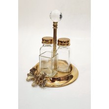 Feyza Design Şık Cam Tuzluk Biberlik Seti, Zarif ve Kullanışlı Mutfak Aksesuarı