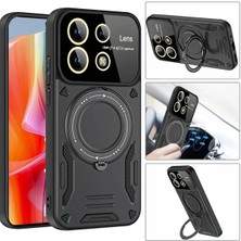 Epilons Redmi Note 13 5g Kılıf Joy Lens Standlı Kapak - Kırmızı