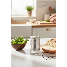 Feyza Design Şık Metal Tuzluk ve Biberlik Seti, Modern ve Dayanıklı Tasarım