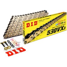 Did 530-120VX3 2014-2021 Triumph Tiger 1050 Sport Uyumlu Zincir Vx3 Xring Gold (Sarı) Renk