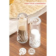 Feyza Design Pratik 2'li Pleksi Tuz ve Karabiberlik Seti, Şık ve Kullanışlı Tasarım
