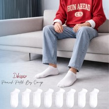 Kral Socks Kadın - Erkek 8 Çift Cotton Dikişsiz Soft Görünmez Penye Patik Bilek Çorap