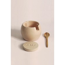 Feyza Design Modern Ahşap Tuzluk ve Kaşıklı Set, Şık ve Dayanıklı Tasarım