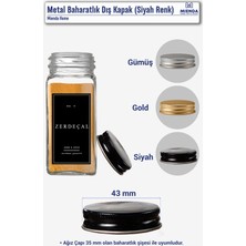 Feyza Design Şık Metal Baharatlık Kapağı ile Mutfak Dekorunuza Zarafet Katın