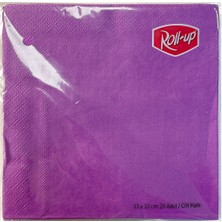 Roll-Up Kağıt Peçete Mor 33 x 33CM 20LI