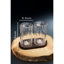 Feyza Design El Yapımı Cam Tuzluk ve Karabiberlik Seti, Şık ve Kullanışlı Tasarım