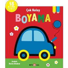 Beta Kids Çok Kolay Boyama Arabalı Resim Kitabım