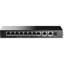SARVONA H3C Magic BS210T-P 8 Port Poe+ 2 Port Uplink 10-100-1000 Mbps Metal Kasa Swich