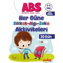 Pinokyo Yayınları Abs 3-4 Yaş Her Güne Dikkat-Algı-Zeka Aktiviteleri 30 Gün