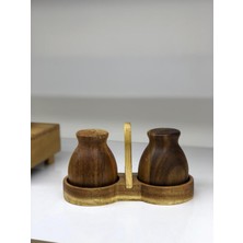Feyza Design Modern Standlı Tuzluk Biberlik Seti, Şık ve Kullanışlı Tasarım