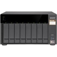 SARVONA Qnap TS-873AU-RP-4GB Ram 8 HDD Yuvalı Siyah Rack Nas Çoklu Depolama Ünitesi