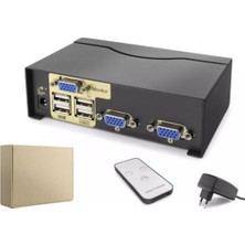 SARVONA Hadron HDX1380 2 Port VGA Kvm Switch Uzaktan Kumandalı